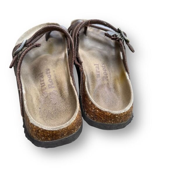 Natural Roots Health and Comfort Slip on Brown Cork Sandals Women’s size 7 - Picture 4 of 11